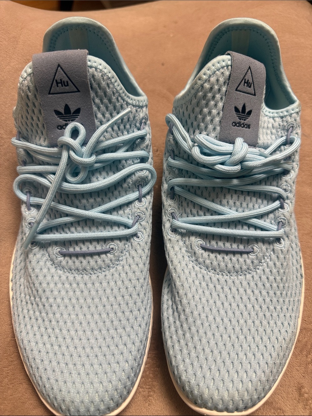 adidas Hu Light Blue Athletic Shoes